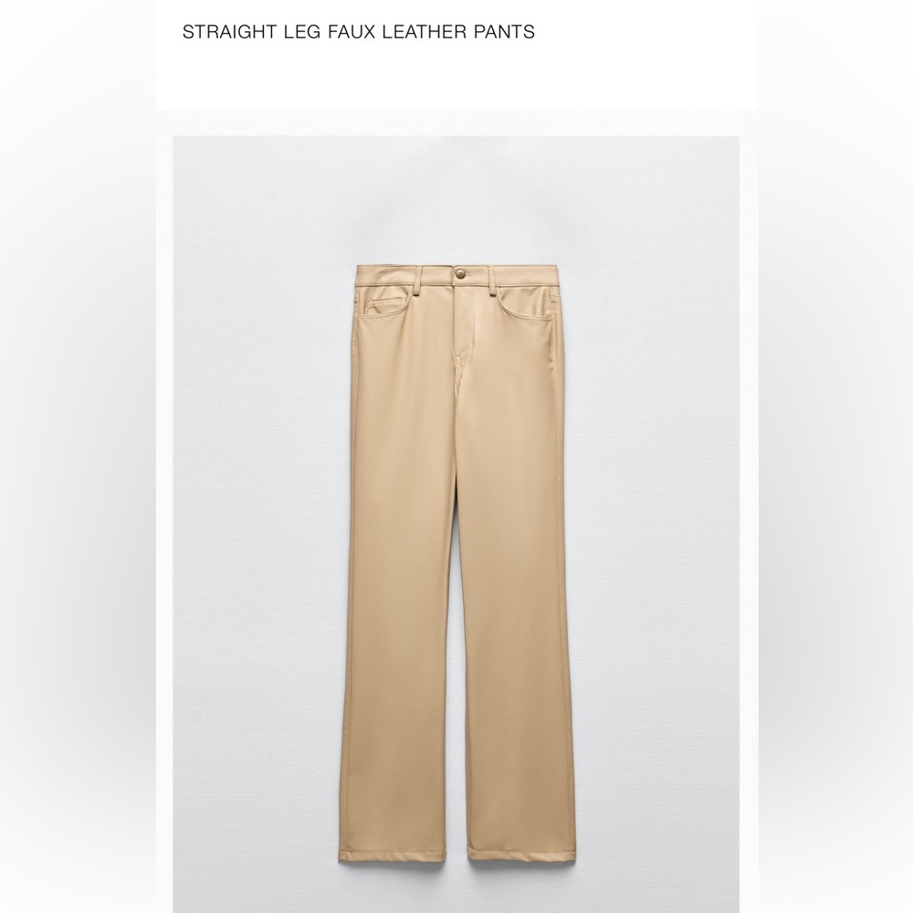 Zara straight leg faux pants